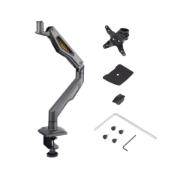Picture of StarTech.com Desk Mount Monitor Arm, Up To 32" Display, Max 22lb/10kg, VESA 75x75/100x100, C-Clamp, Fully Articulating, Mechanical Spring, TAA-compliant
