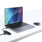 Picture of StarTech.com 4-Port USB-C Hub, 5Gbps, USB-C to 4x USB-A, Bus Powered, Small Travel Mini Hub, Multi-Port USB 3.0 Splitter, Portable Hub, Overcurrent Protection