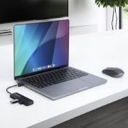 Picture of StarTech.com 4-Port USB-C Hub, 5Gbps, USB-C to 4x USB-A, Bus Powered, Small Travel Mini Hub, Multi-Port USB 3.0 Splitter, Portable Hub, Overcurrent Protection