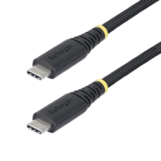 Picture of StarTech.com 3m (10ft) USB-C Charging Cable, 240W (5A) PD EPR, Dual-Layer Silicone/Braided Jacket, USB 2.0 Laptop Charger Cable, USB-IF Certified, Rugged USB-C Charging Cord