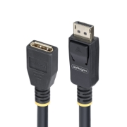 Image de StarTech.com Câble d'Extension DisplayPort 1.4 de 3m, Câble d'Économie de Port DP 1.4, 8K 60Hz, Cordon Adaptateur d'Extension DP Mâle vers Femelle, Câble d'Extension DisplayPort, Gaine TPE, M/F