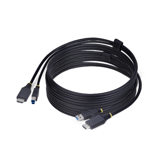 Image de StarTech.com Câble KVM HDMI de 3 m et USB 5Gbps, 4K 60Hz, Câble Combo HDMI 2.0 et USB pour Commutateurs/Switchs KVM