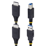 Image de StarTech.com Câble KVM HDMI de 3 m et USB 5Gbps, 4K 60Hz, Câble Combo HDMI 2.0 et USB pour Commutateurs/Switchs KVM