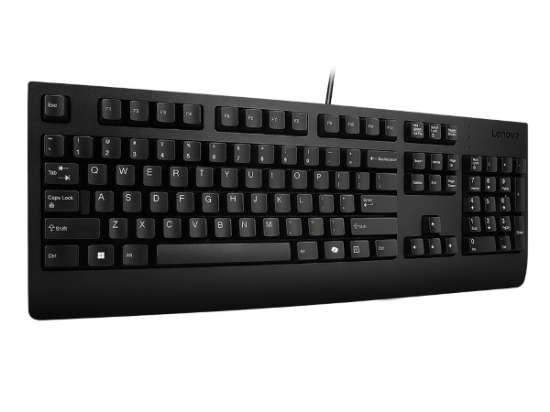 Image de Lenovo Preferred Pro II clavier maison/bureau USB Belge, Anglais Noir