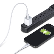 Picture of StarTech.com 6.6ft (2m) USB-A to USB-C Charging Cable, Charge & Sync, 3A, USB 2.0, TPE Jacket - White USB Charging Cord
