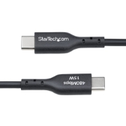 Image de StarTech.com Câble de Charge USB-A vers USB-C de 1m, Charge et Synchronisation, 3A, USB 2.0, Gaine TPE - Cordon de Charge USB Noir