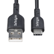 Image de StarTech.com Câble de Charge USB-A vers USB-C de 1m, Charge et Synchronisation, 3A, USB 2.0, Gaine TPE - Cordon de Charge USB Noir