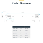 Image de StarTech.com Câble de Charge USB-C de 4m, Charge et Synchronisation, 60W (3A) PD, Câble de Charge USB 2.0 pour Ordinateur Portable, Gaine TPE - Cordon de Charge USB C Noir