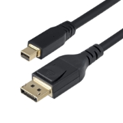 Image de StarTech.com Câble Mini DisplayPort vers DisplayPort 1.4 de 3m - 8K 60Hz/4K 120Hz HBR3 HDR, UHD mDP vers DP 1.4, Câble Écran/Vidéo Ultra HD Mince (34 AWG)