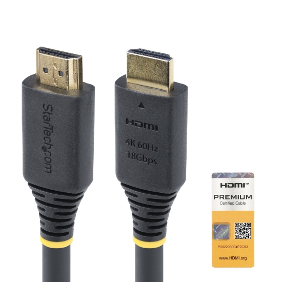 Afbeeldingen van StarTech.com 15m Actieve High Speed HDMI Kabel, 4K 60Hz/1440p 144Hz, HDR10/HDCP 2.2/ARC, 18Gbps, UHD HDMI 2.0 Kabel voor TV/Monitor/Display, TPE Mantel