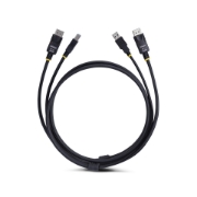 Picture of StarTech.com 10ft (3m) DisplayPort and USB 5Gbps KVM Cable, 4K 60Hz, Universally Compatible DP 1.2/USB 3.0 Combo Cable for KVM Switches