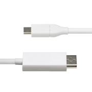 Afbeeldingen van StarTech.com 2m USB-C naar DisplayPort 1.2 Kabel 4K 60Hz, Bidirectionele DP naar USB-C / USB-C naar DP Omkeerbare Adapter Kabel, Thunderbolt Compatibel, Wit
