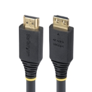 Image de StarTech.com Câble HDMI Haut Débit de 6m avec Connecteur à Pince, 4K 60Hz/1440p 144Hz, HDR10/HDCP 2.2/ARC, 18Gbps, UHD HDMI 2.0, Cordon pour TV/Moniteur/Écran, Gaine TPE