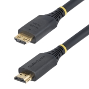 Image de StarTech.com Câble HDMI Haut Débit de 6m avec Connecteur à Pince, 4K 60Hz/1440p 144Hz, HDR10/HDCP 2.2/ARC, 18Gbps, UHD HDMI 2.0, Cordon pour TV/Moniteur/Écran, Gaine TPE