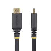 Image de StarTech.com Câble HDMI Haut Débit de 6m avec Connecteur à Pince, 4K 60Hz/1440p 144Hz, HDR10/HDCP 2.2/ARC, 18Gbps, UHD HDMI 2.0, Cordon pour TV/Moniteur/Écran, Gaine TPE