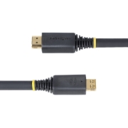 Image de StarTech.com Câble HDMI Haut Débit de 6m avec Connecteur à Pince, 4K 60Hz/1440p 144Hz, HDR10/HDCP 2.2/ARC, 18Gbps, UHD HDMI 2.0, Cordon pour TV/Moniteur/Écran, Gaine TPE