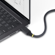 Image de StarTech.com Câble HDMI Haut Débit de 6m avec Connecteur à Pince, 4K 60Hz/1440p 144Hz, HDR10/HDCP 2.2/ARC, 18Gbps, UHD HDMI 2.0, Cordon pour TV/Moniteur/Écran, Gaine TPE