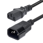 Image de StarTech.com Cordon de Rallonge Électrique de 4,5m, Cordon d'Alimentation PDU C14 à C13, 15A 250V, 14AWG, Câble d'Alimentation AC pour PDU/Alimentation, Certifié KEMA-KEUR