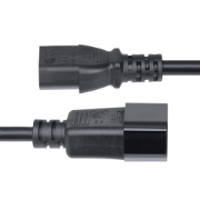 Image de StarTech.com Cordon de Rallonge Électrique de 4,5m, Cordon d'Alimentation PDU C14 à C13, 15A 250V, 14AWG, Câble d'Alimentation AC pour PDU/Alimentation, Certifié KEMA-KEUR