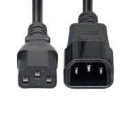 Image de StarTech.com Cordon de Rallonge Électrique de 4,5m, Cordon d'Alimentation PDU C14 à C13, 15A 250V, 14AWG, Câble d'Alimentation AC pour PDU/Alimentation, Certifié KEMA-KEUR