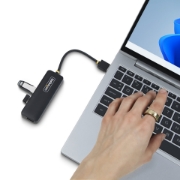 Picture of StarTech.com 4-Port USB-A Hub, 5Gbps, Bus Powered, Small Travel Mini USB Hub, Multi-Port USB 3.0 Splitter, Portable USB Hub, Overcurrent Protection (OCP)