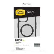 Afbeeldingen van OtterBox React voor MagSafe Series voor Apple iPhone 16e/15/14/13, transparant/zwart