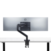Afbeeldingen van StarTech.com Monitor Arm voor Bureau, Tot 49in 32:9 Ultrawide Curved Monitors, Mechanische Springveer Arm, C-Klem/Doorvoertule, VESA 75x75/100x100, Afstelling zonder gereedschap, Draagvermogen 20kg
