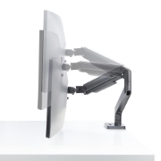 Afbeeldingen van StarTech.com Monitor Arm voor Bureau, Tot 49in 32:9 Ultrawide Curved Monitors, Mechanische Springveer Arm, C-Klem/Doorvoertule, VESA 75x75/100x100, Afstelling zonder gereedschap, Draagvermogen 20kg