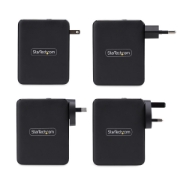 Image de StarTech.com Chargeur Mural USB-C 140W, 3x USB-C/1x USB-A, Adaptateur d'Alimentation Power Delivery 3.1 International GaN pour MacBook/Dell XPS/Inspiron