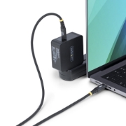 Picture of StarTech.com 1m (3.3ft) USB-C Charging Cable, 240W (5A) PD EPR, Dual-Layer Silicone/Braided Jacket, USB 2.0 Laptop Charger Cable, USB-IF Certified, Rugged USB-C Charging Cord