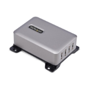Picture of StarTech.com 4-Port Multi-Device USB-C Charger, 240W Total, Single Port 140W EPR, PD 3.1, Screw Locking Ports, Boardrooms, Bracket incl. for Surface Mounting