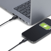 Picture of StarTech.com 6.6ft (2m) USB-A to USB-C Charging Cable, Charge & Sync, 3A, USB 2.0, TPE Jacket - Black USB Charging Cord