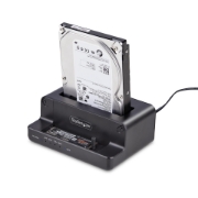 Image de StarTech.com Duplicateur de Disque M.2 NVMe vers 2,5/3,5 » SATA, Clonage/Dock de Disque SSD Autonome à Deux Baies, NVMe vers SATA / SATA vers NVMe Bidirectionnel, Jusqu'à 27 Go/min, TAA