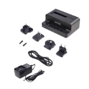 Image de StarTech.com Duplicateur de Disque M.2 NVMe vers 2,5/3,5 » SATA, Clonage/Dock de Disque SSD Autonome à Deux Baies, NVMe vers SATA / SATA vers NVMe Bidirectionnel, Jusqu'à 27 Go/min, TAA