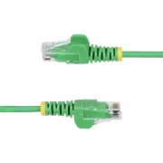 Image de StarTech.com Câble Ethernet CAT6 Vert Fin de 1,5m, Sans Accroc, 100W PoE, UTP, LSZH, Fil de Cuivre Pur 28AWG, Cordon Patch Réseau RJ45 avec Serre-Câble, Contrôlé Fluke