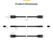 Image de StarTech.com Câble Thunderbolt 5 de 80cm, 80Gbps/Jusqu'à 120Gbps, 240W PD, 8K 60Hz, Câble Thunderbolt Certifié, Compatible avec Thunderbolt 4/USB4/USB-C