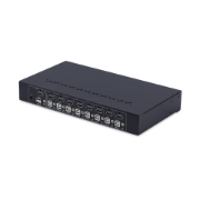Picture of StarTech.com 8-Port HDMI KVM Switch with 1U Rack Mount Kit, 4K 60Hz HDMI 2.0, Push-Button & Hotkey Switching, 4-Port USB Hub, OS Independent, TAA Compliant