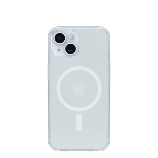 Image de OtterBox Symmetry Clear pour MagSafe Series pour Apple iPhone 16e/15/14/13, transparente