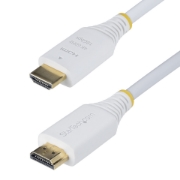 Image de StarTech.com Câble HDMI Haut Débit Certifié Premium de 3m, 4K 60 Hz/1440p 144 Hz, HDR10/HDCP 2.2/ARC, 18 Gbps, Câble UHD HDMI 2.0 pour Téléviseur/Moniteur/Écran, Gaine TPE, Blanc