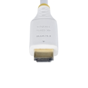 Image de StarTech.com Câble HDMI Haut Débit Certifié Premium de 3m, 4K 60 Hz/1440p 144 Hz, HDR10/HDCP 2.2/ARC, 18 Gbps, Câble UHD HDMI 2.0 pour Téléviseur/Moniteur/Écran, Gaine TPE, Blanc