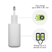 Picture of dbramante1928 re-charge Pro - EU Wall Charger 2x USB-C 20W - W