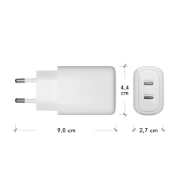 Picture of dbramante1928 re-charge Pro - EU Wall Charger 2x USB-C 20W - W