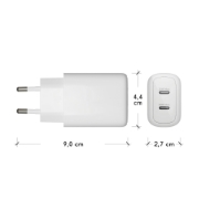 Picture of dbramante1928 re-charge Pro - EU Wall Charger 2xUSB-C 25W - W