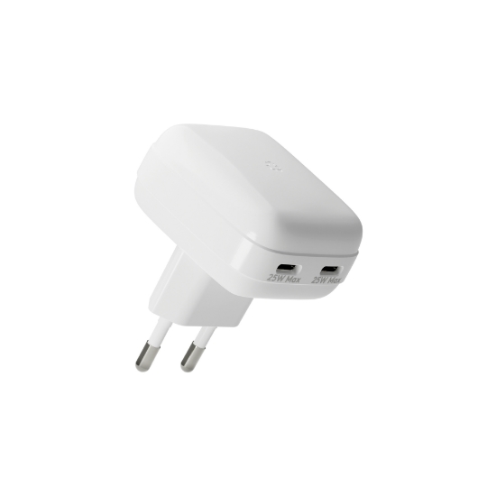 Picture of dbramante1928 re-charge Pro - EU Flat Wall Charger 2xUSB-C 25W-W