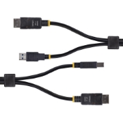 Picture of StarTech.com 6ft (1.8m) DisplayPort and USB 5Gbps KVM Cable, 4K 60Hz, Universally Compatible DP 1.2/USB 3.0 Combo Cable for KVM Switches