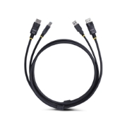 Picture of StarTech.com 6ft (1.8m) DisplayPort and USB 5Gbps KVM Cable, 4K 60Hz, Universally Compatible DP 1.2/USB 3.0 Combo Cable for KVM Switches