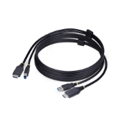 Picture of StarTech.com 6ft (1.8m) HDMI and USB 5Gbps KVM Cable, 4K 60Hz, HDMI 2.0 and USB Combo Cable for KVM Switches