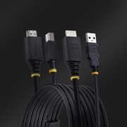 Picture of StarTech.com 6ft (1.8m) HDMI and USB 5Gbps KVM Cable, 4K 60Hz, HDMI 2.0 and USB Combo Cable for KVM Switches
