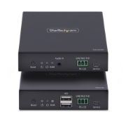 Afbeeldingen van StarTech.com HDMI KVM Extender Over IP Netwerk, 4K 60Hz, Zonder Drivers, HDMI en USB Over Ethernet/CAT6, AVoIP, Zender en Ontvanger Kit, Inclusief Montagekits