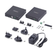 Afbeeldingen van StarTech.com HDMI KVM Extender Over IP Netwerk, 4K 60Hz, Zonder Drivers, HDMI en USB Over Ethernet/CAT6, AVoIP, Zender en Ontvanger Kit, Inclusief Montagekits